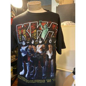 Vintage Kiss Madison Square Garden 1996 Alive Worldwide Tour T-Shirt